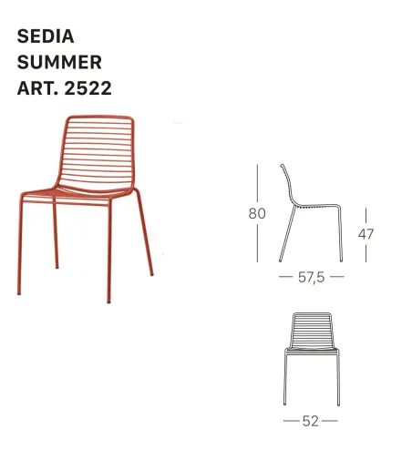 Lot 2 Chaises Summer - SCAB