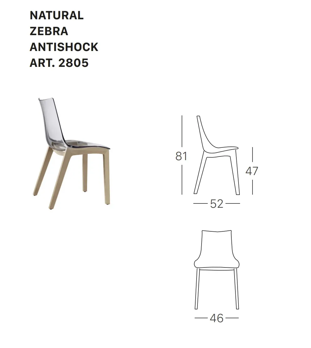 SCAB - Set 2 Natural Zebra Antishock...