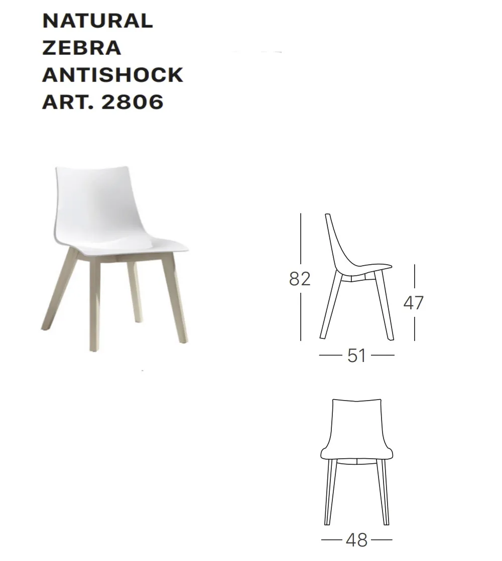SCAB - Set 2 Natural Zebra Antishock...