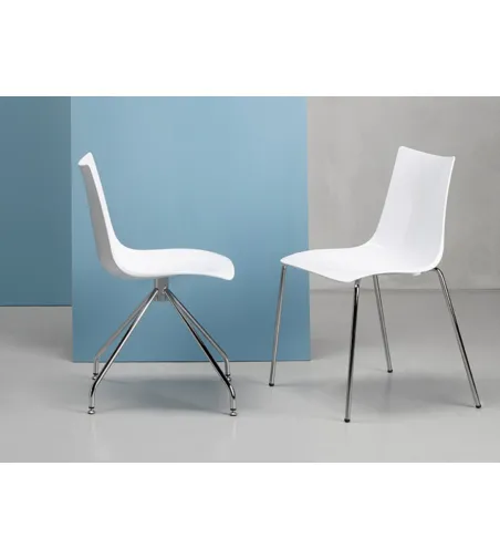 Lot 2 Chaises Zebra Antishock avec Base Pivotante - SCAB