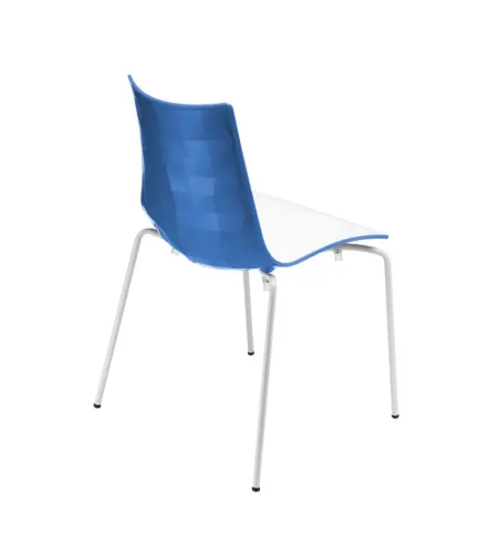 Lot 2 Chaises Zebra Bicolore - SCAB