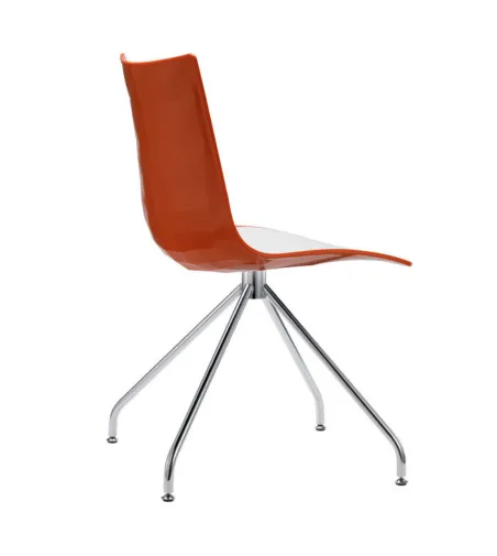 Juego 2 Sillas Zebra Bicolor con Base Giratoria - SCAB