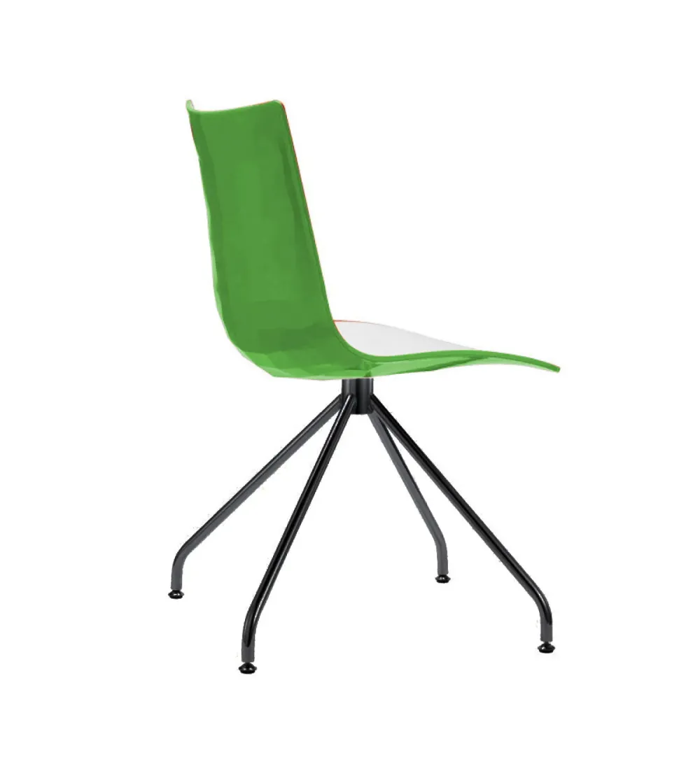 Lot 2 Chaises Zebra Bicolore avec...