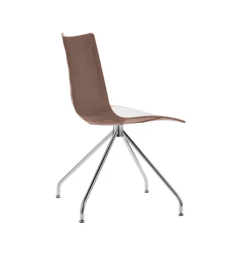 Set 2 Sedie Zebra Bicolore con Base Girevole - SCAB