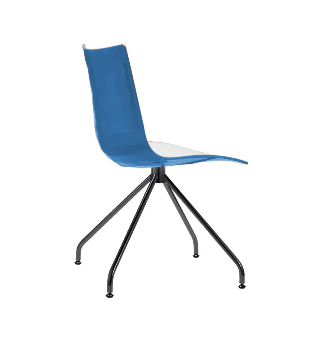 SCAB - Set 2 Zebra Bicolour Chairs...