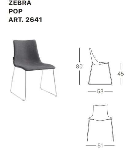 Silla Zebra Pop Patín  - SCAB