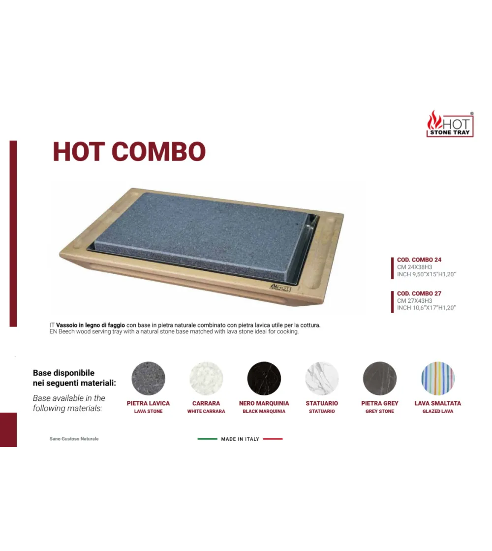 Plateau Hot Combo - Hot Stone Tray