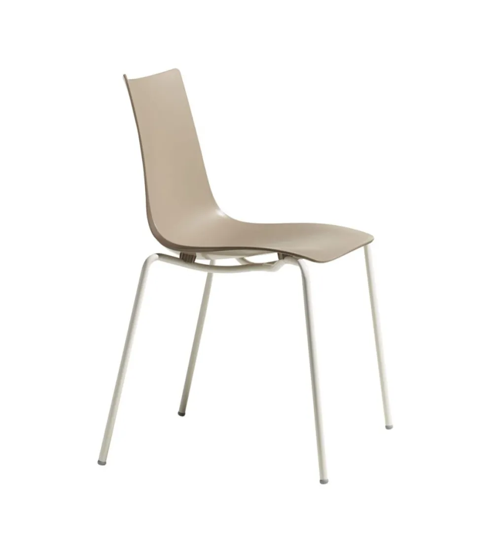 Juego 4 Sillas Zebra Tecnopolímero -...