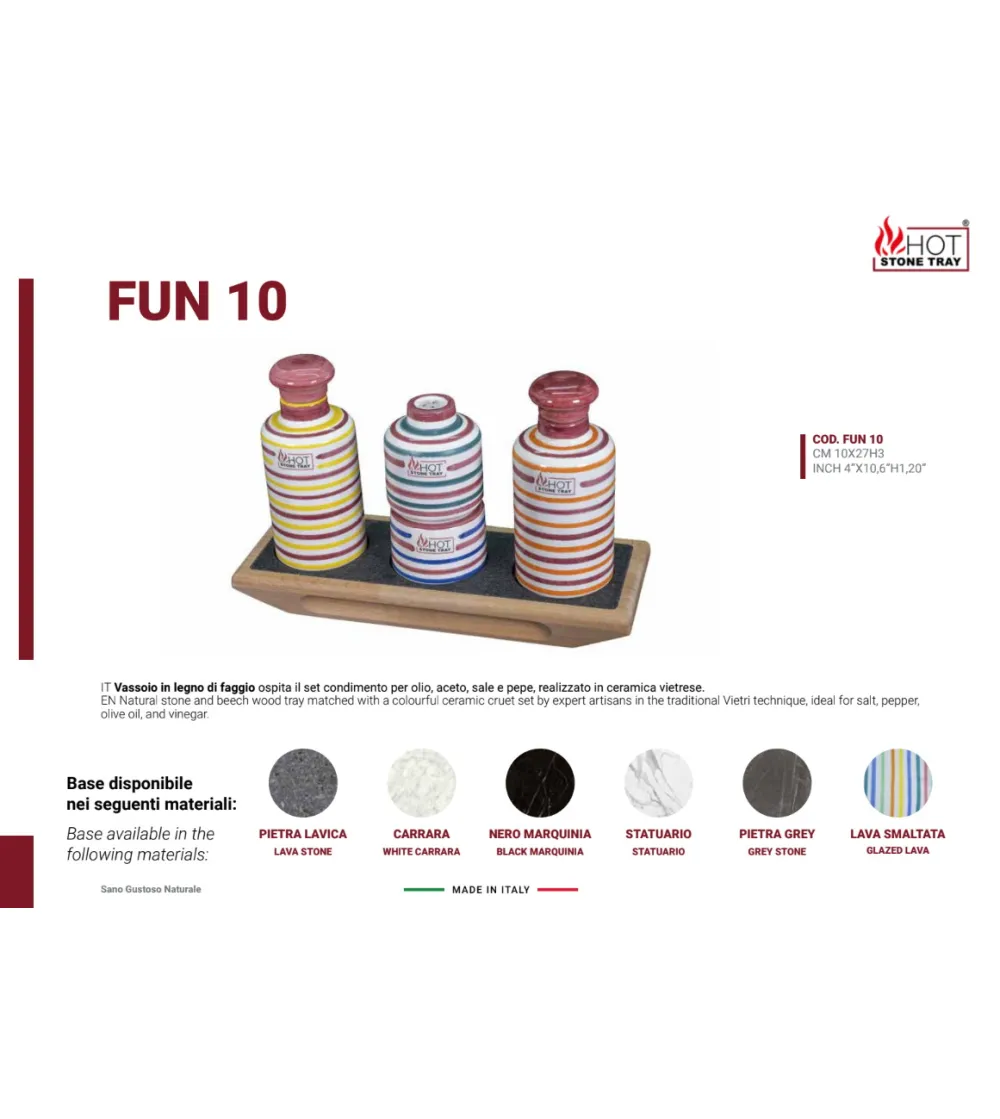Vassoio Fun 10 - Hot Stone Tray