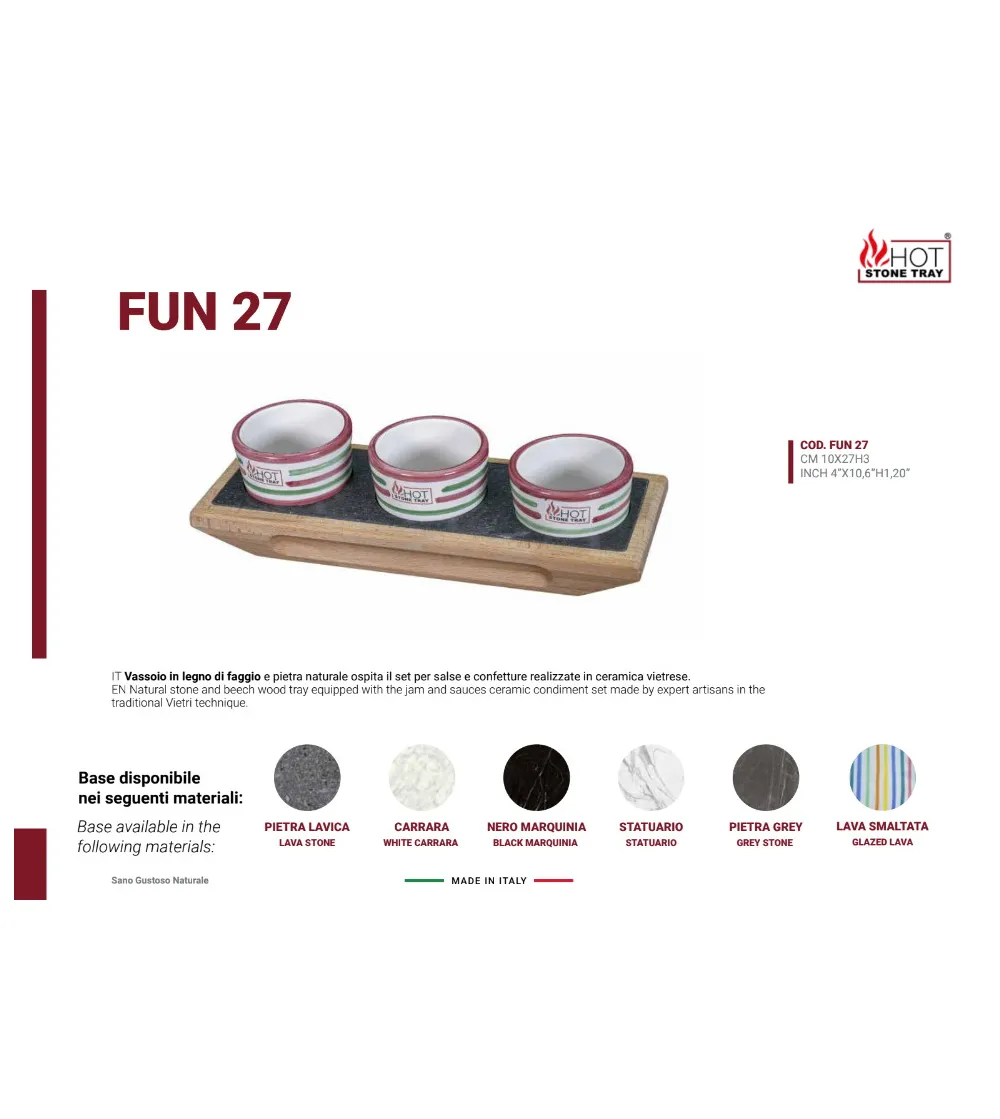 Bandeja Fun 27 - Hot Stone Tray