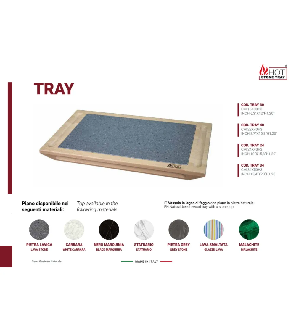 Plateau Tray - Hot Stone Tray