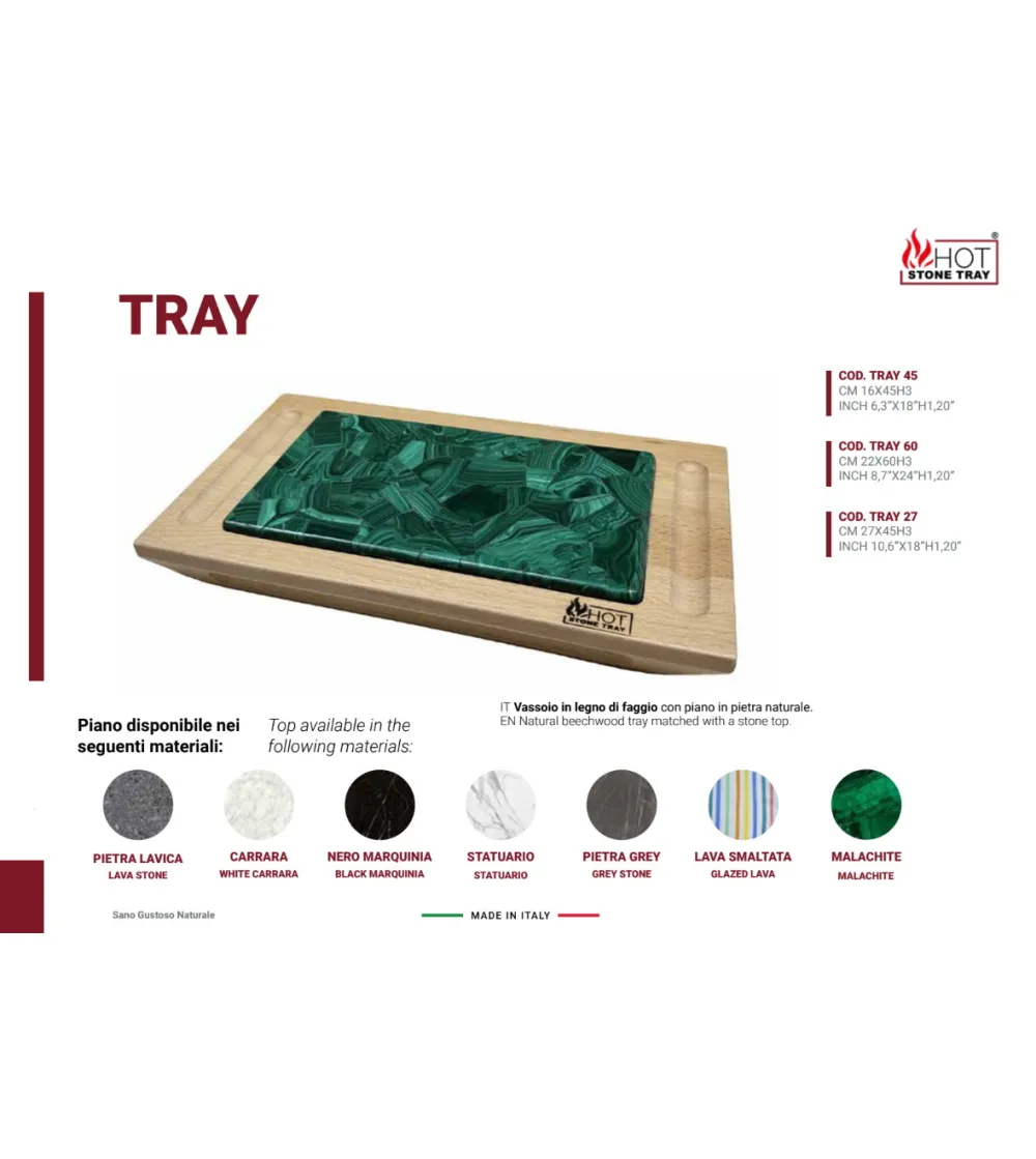 Tray Tablett - Hot Stone Tray