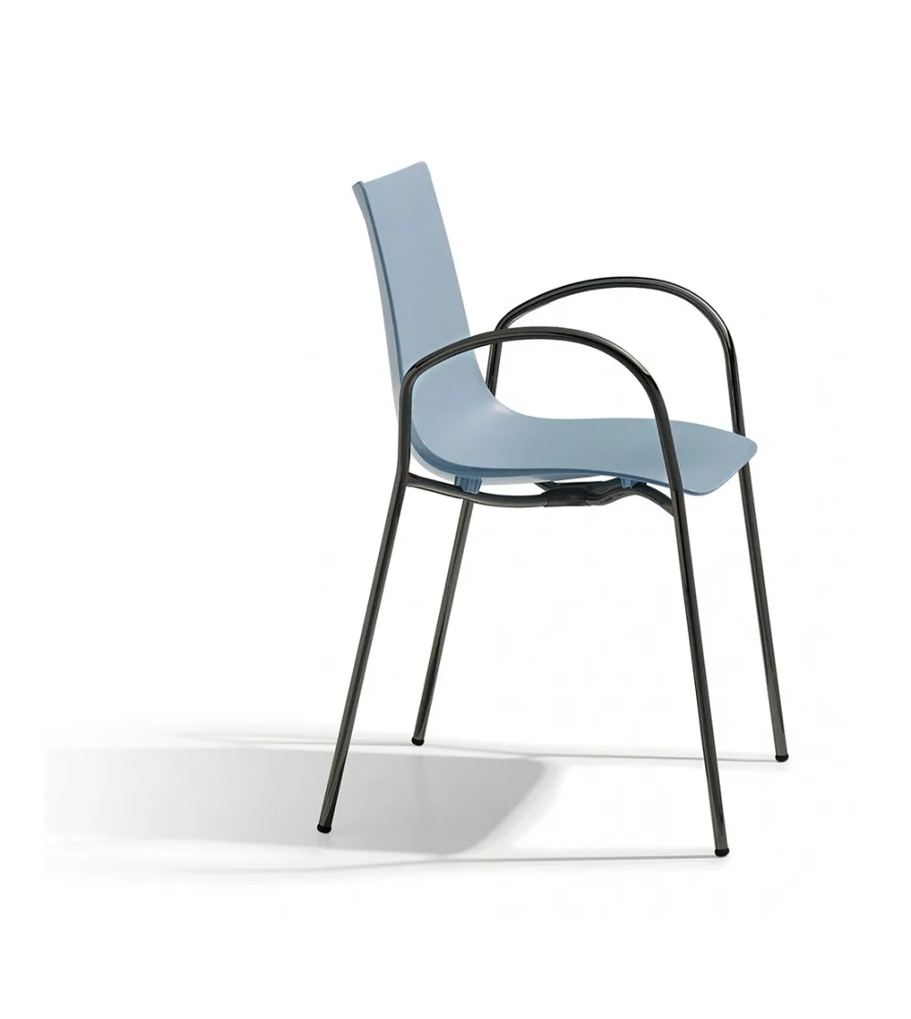 Lot 2 Chaises Zebra Technopolymère...