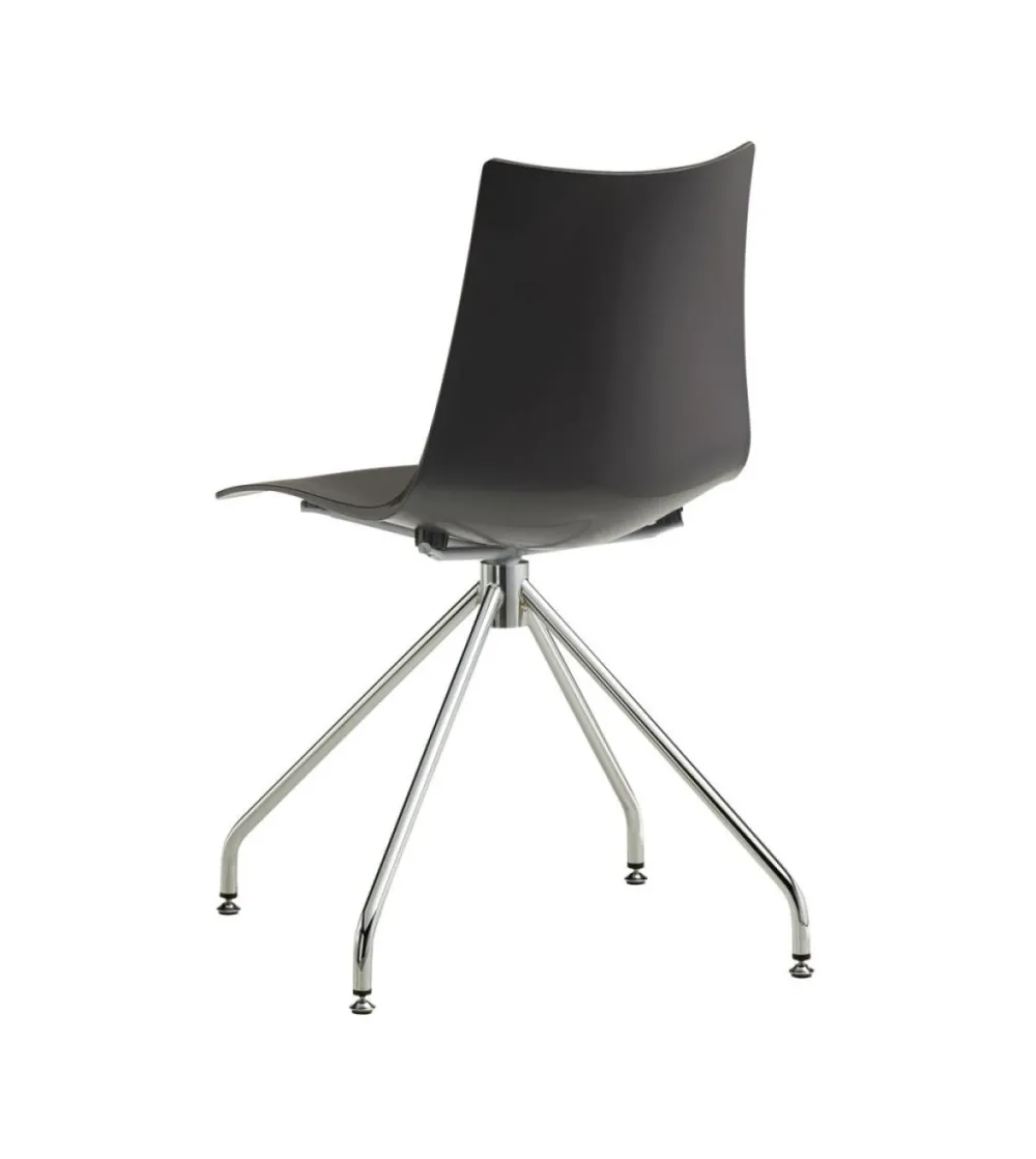 SCAB - Set 2 Technopolymer Zebra Chairs with Swivel Base