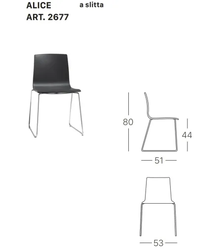 SCAB - Set 2 Alice Kufenstühlen