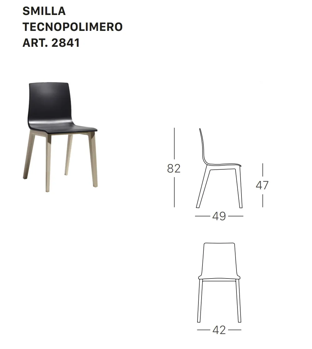 Juego 2 Sillas Smilla Tecnopolímero -...