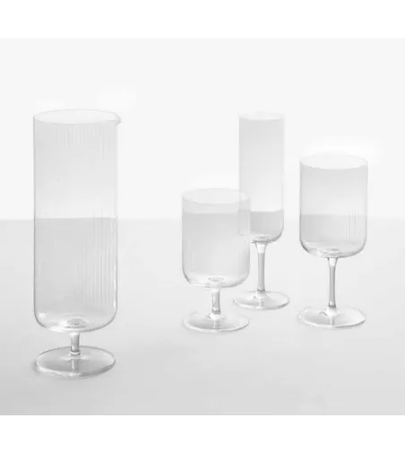 Juego 6 Copas Vino Pleats - Ichendorf