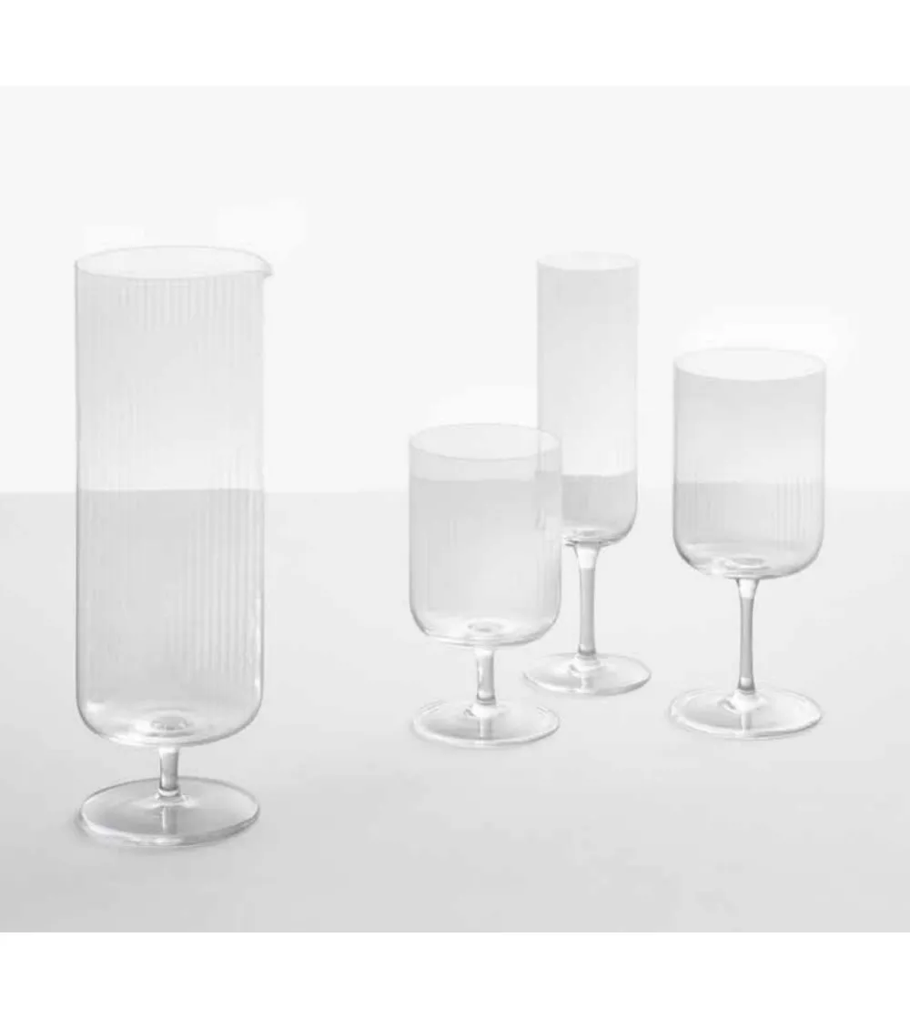 Set 6 Pleats Water Glasses - Ichendorf