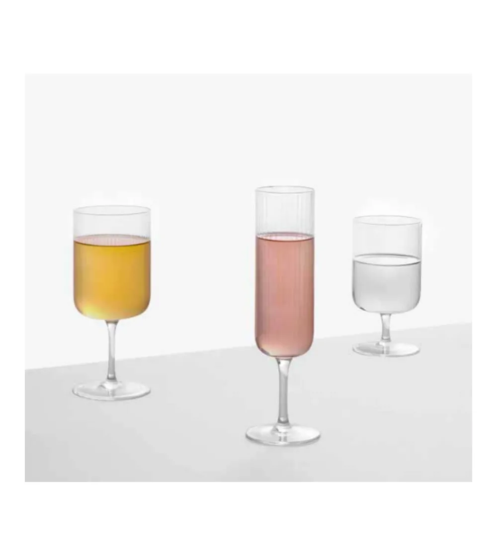 Juego 6 Vasos Agua Pleats - Ichendorf