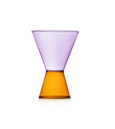 Set 3 Travasi Amber Lilac Glasses - Ichendorf