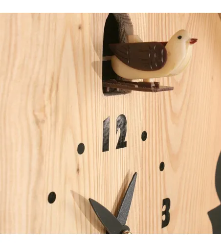 Pirondini - Cuckoo Wall Clock With Pendulum Natural