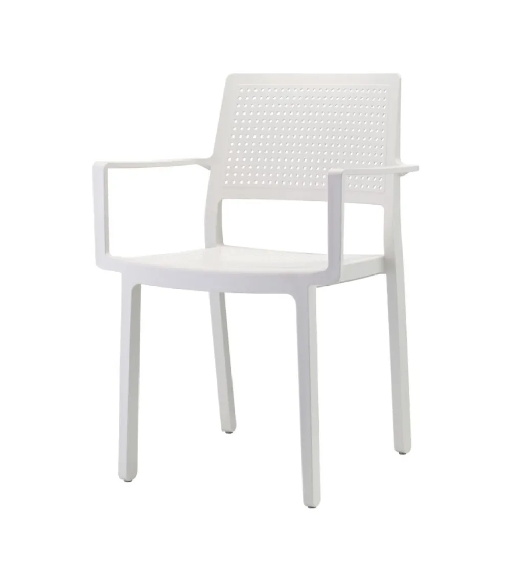 Lot 4 Chaises Emi avec Accoudoirs - SCAB