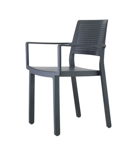 Lot 4 Chaises Emi avec Accoudoirs - SCAB