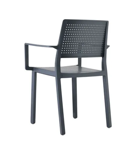 Lot 4 Chaises Emi avec Accoudoirs - SCAB