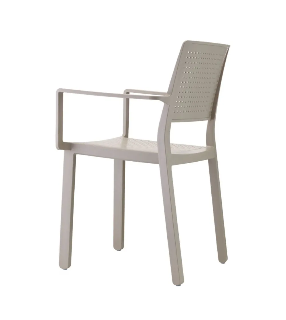 Lot 4 Chaises Emi avec Accoudoirs - SCAB