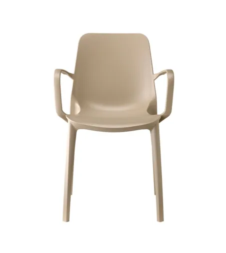 SCAB - Set 4 Ginevra Go Green Chairs with Armrests
