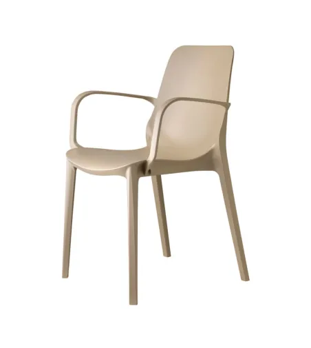 Juego 4 Sillas Ginevra Go Green con Reposabrazos - SCAB