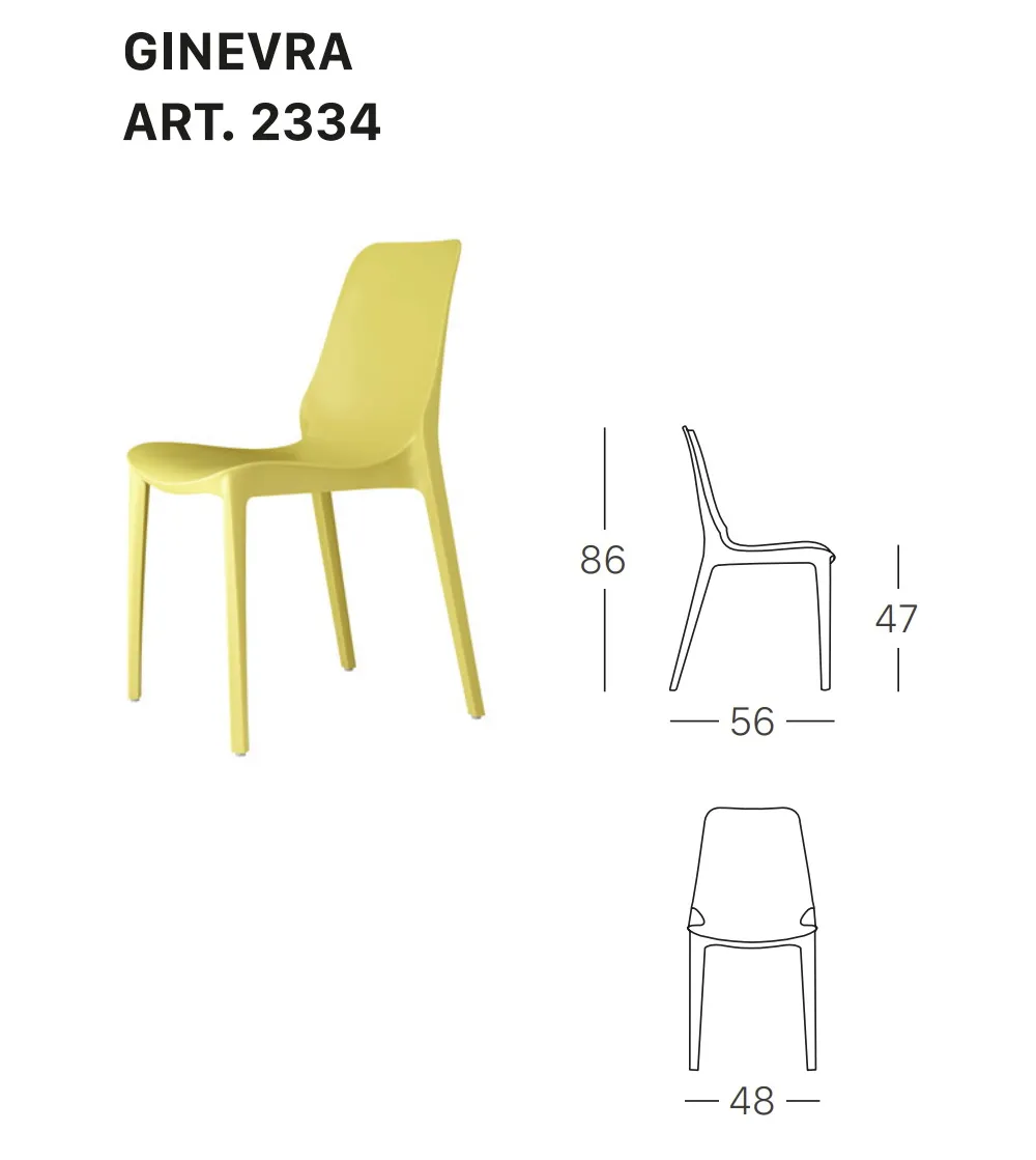 SCAB - Set 6 Ginevra Stühlen