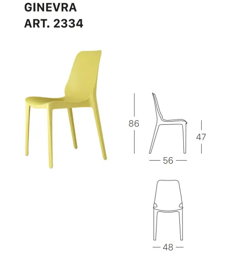 SCAB - Set 6 Ginevra Chairs