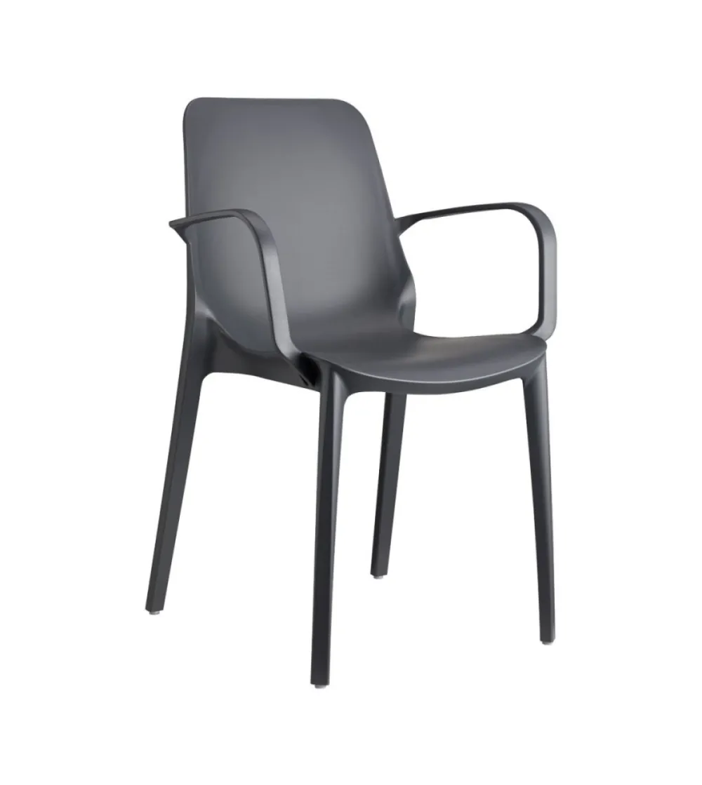 SCAB - Set 4 Ginevra Chairs with Armrests