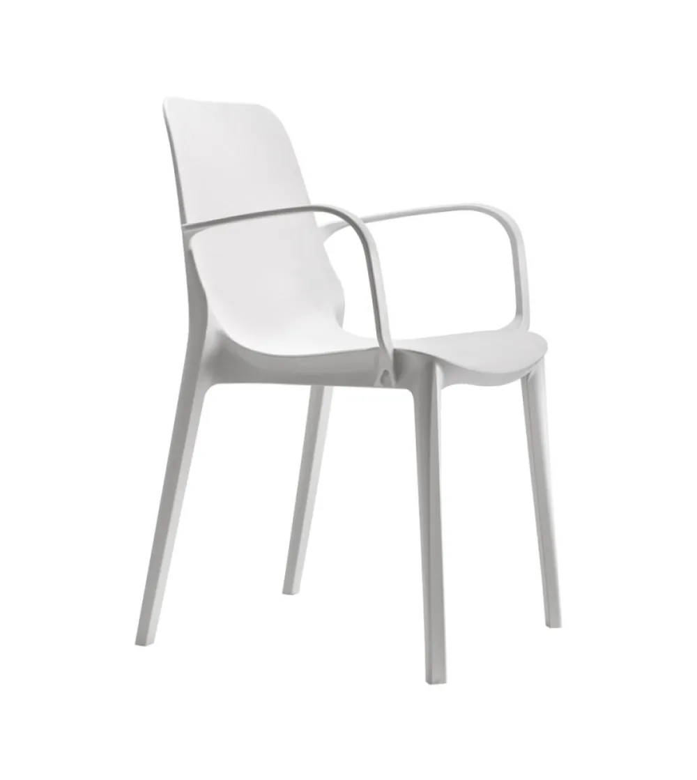 Lot 4 Chaises Ginevra avec Accoudoirs - SCAB