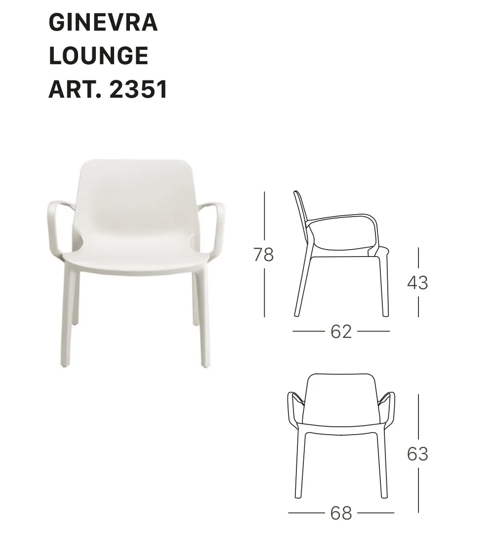 Set 2 Poltrone Ginevra Lounge - SCAB