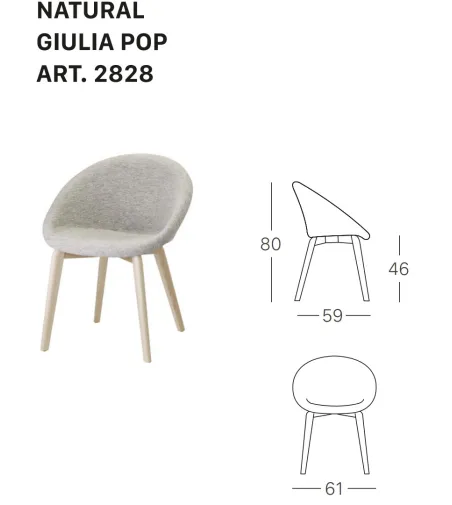 Silla Natural Giulia Pop - SCAB