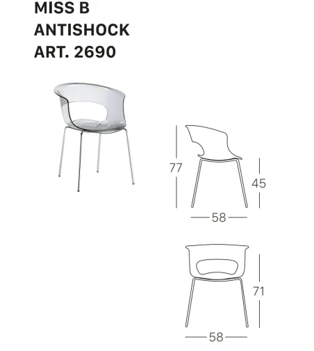 SCAB - Set 2 Miss B Antishock Chairs