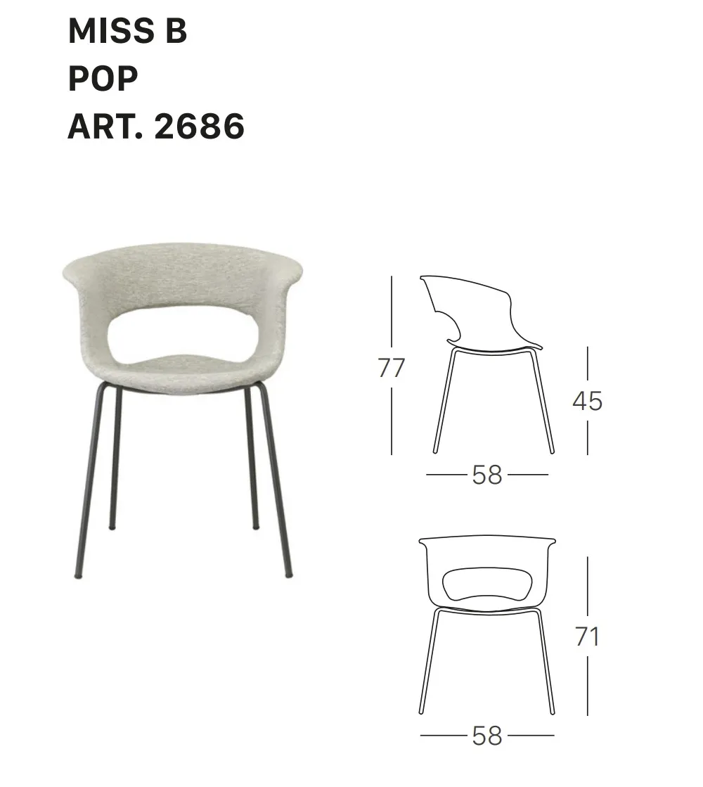 Chaise Miss B Pop - SCAB