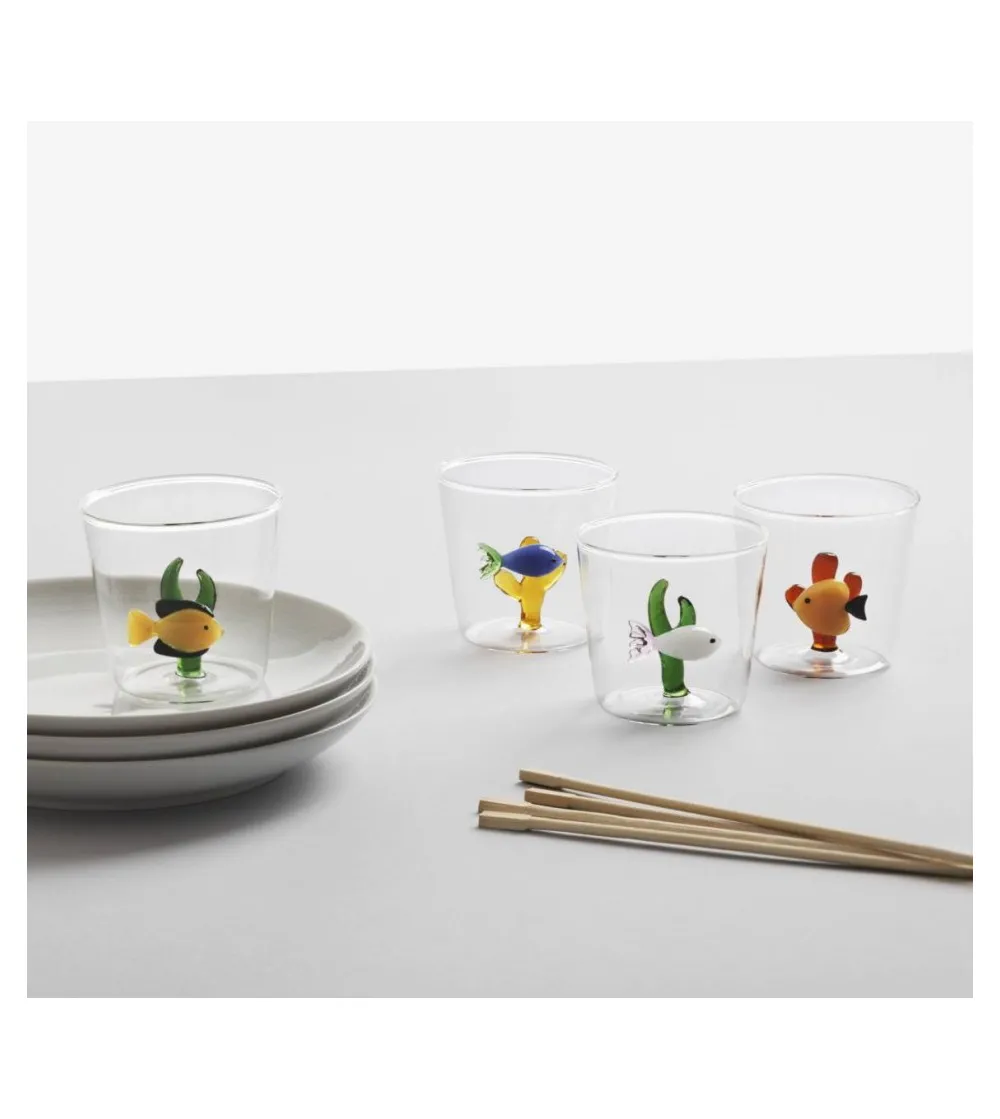 Set 3 Marine Garden Green Fish Pink...