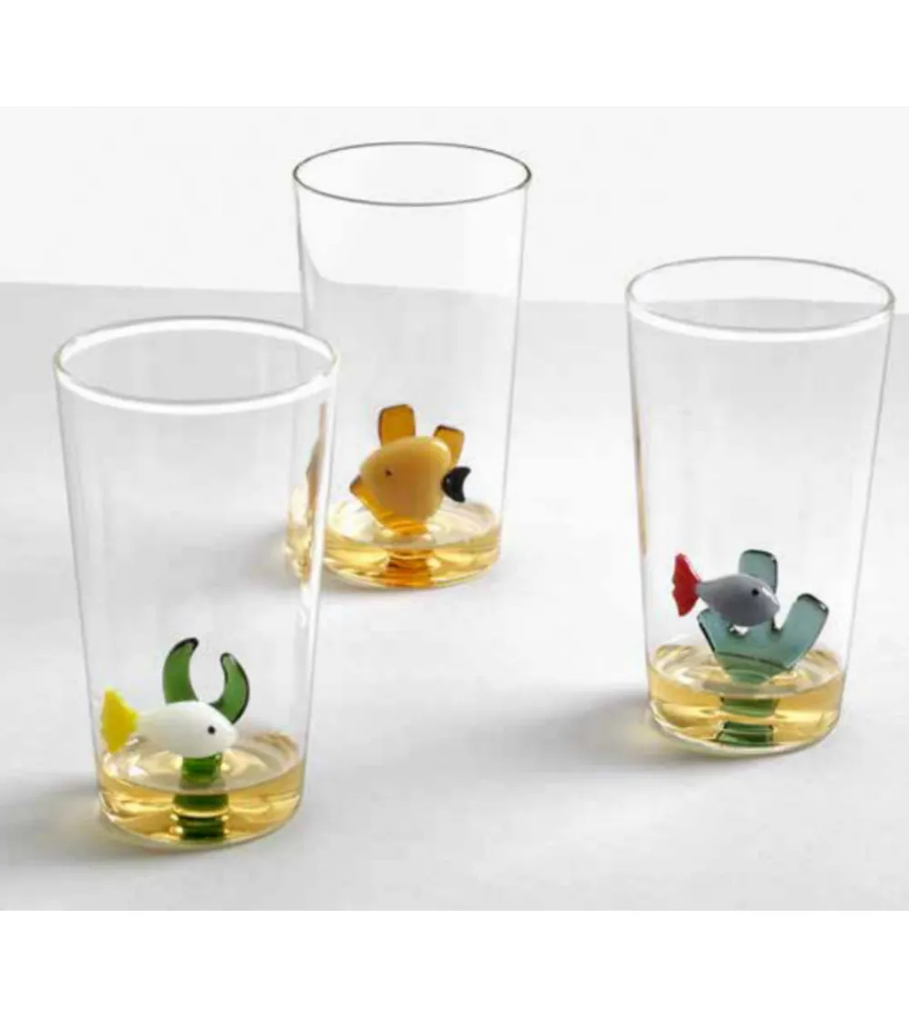 Ensemble 3 Verres Longdrink Poisson...