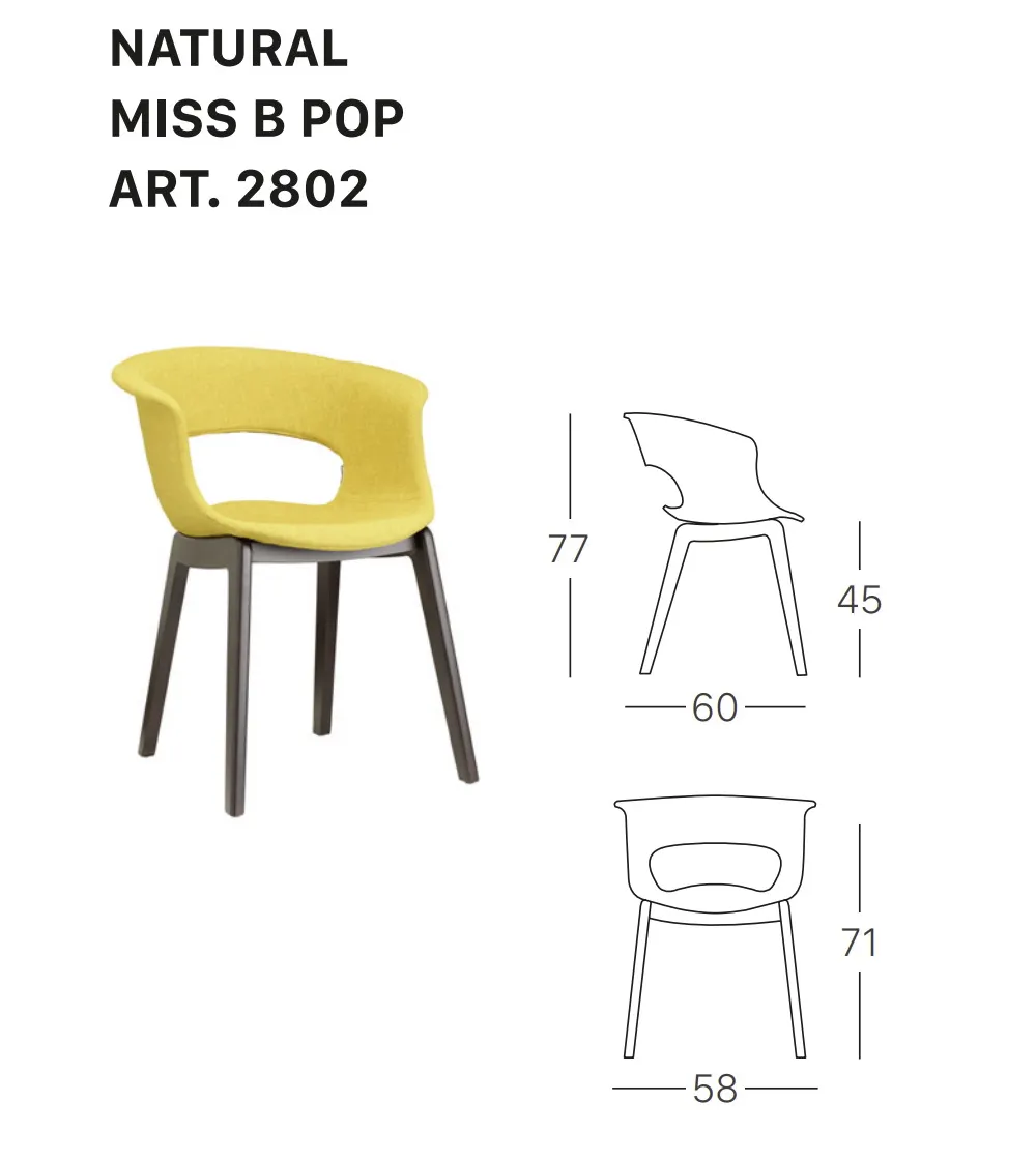 Sedia Natural Miss B Pop - SCAB