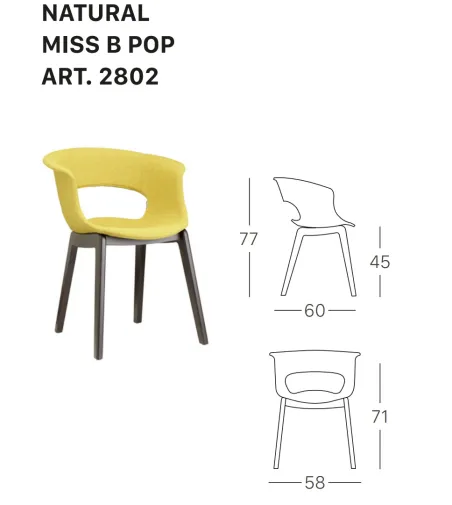 SCAB - Natural Miss B Pop Stuhl