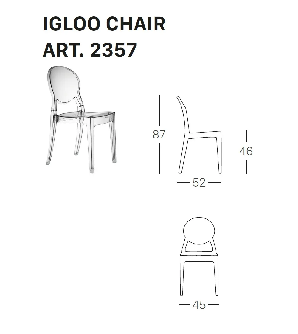 Set 2 Sedie Igloo - SCAB