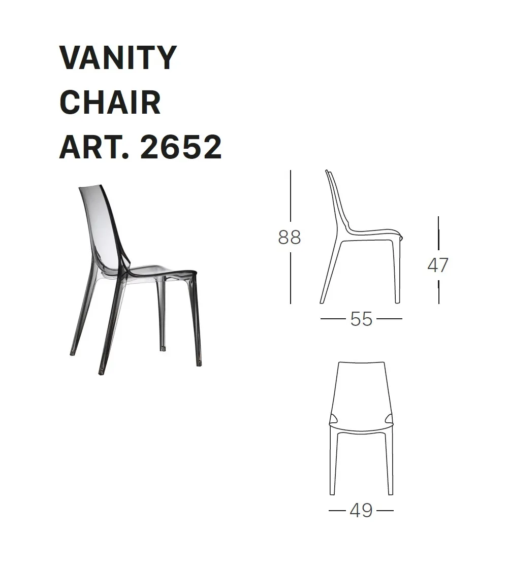 Lot 2 Chaises Vanity - SCAB