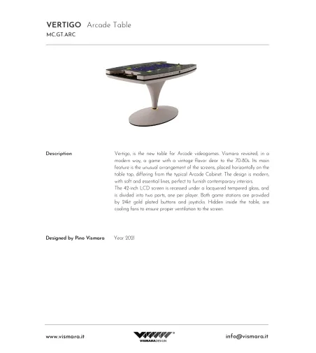 Tavolo Per Videogiochi Arcade - Vismara Design
