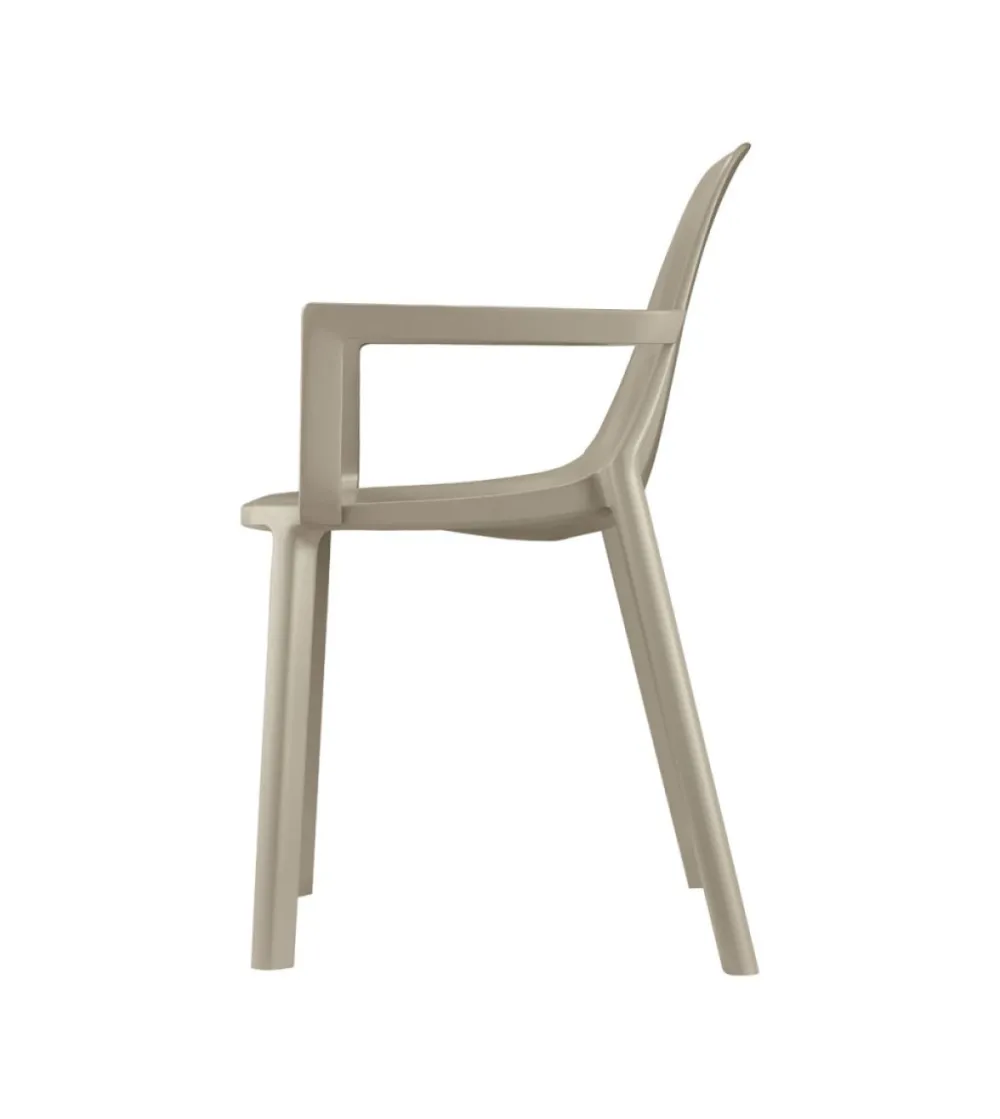 SCAB - Set 4 Più Chairs with Armrests