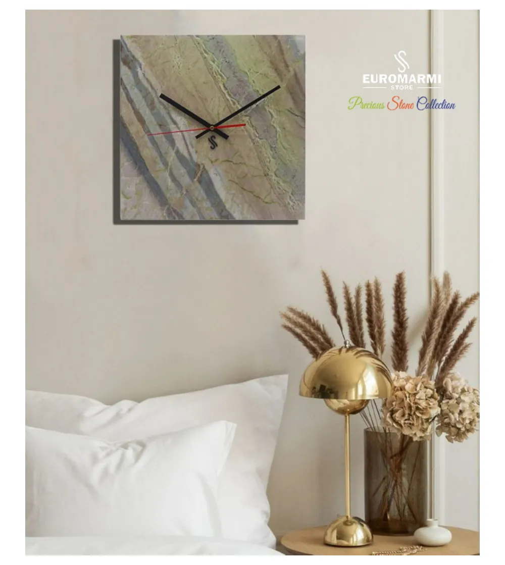 Corteccia Marmor Quadratische Wanduhr...