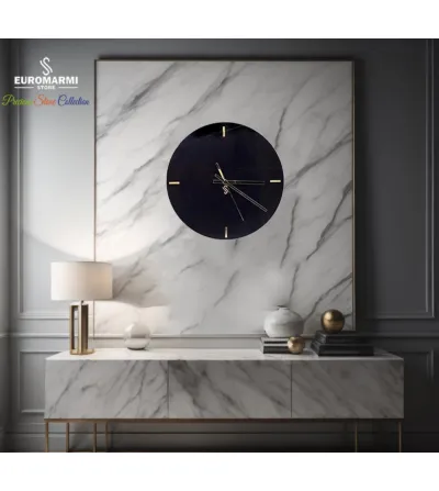 Sahara Noir Round Wall Clock - Euromarmi Store 2