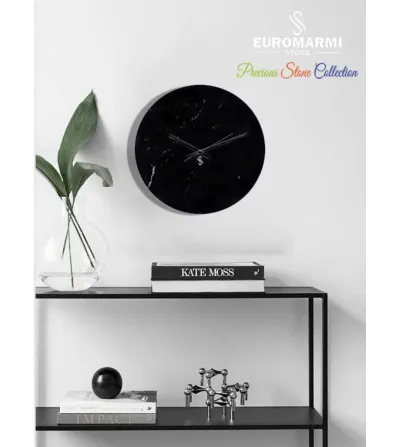 Black Marquinia Wall Clock  - Euromarmi Store 2